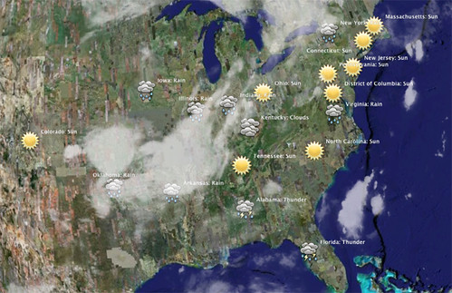 Twitter Weather Map